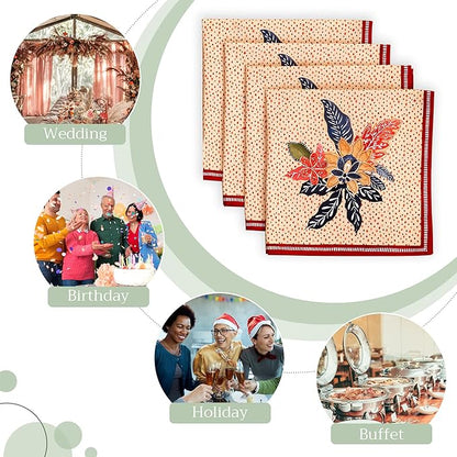Maison d' Hermine Cloth Napkins Set of 4 100% Cotton - Image 6