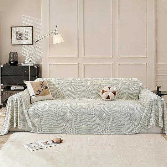 Pet Couch Cover for Dogs, Sofa Covers Washable Geometry, Loveseat Cover for 2 by CYCMACOHOME