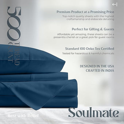 Mayfair Linen 500 Thread Count Split King Sheets Sets - Image 8