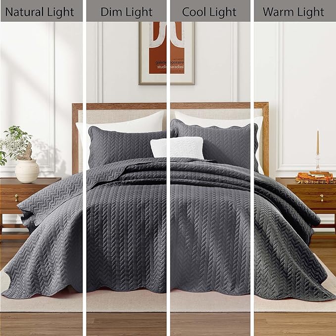 IR Imperial Rooms King Quilt Bedding Set Size + 2 Pillow Shams - Image 7