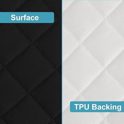 NTBAY 2 Pack Waterproof Crib Mattress Protector, Quilted 28"x52" Toddler Fitted - Image 3