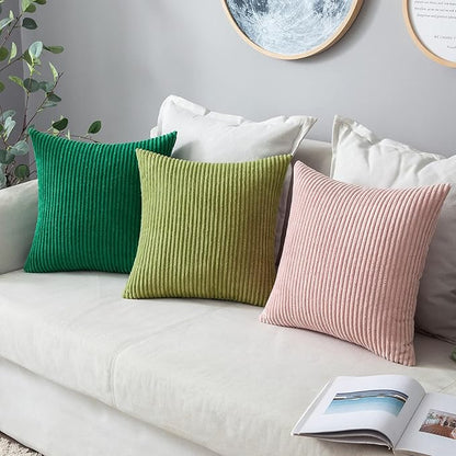MIULEE Pack of 2 Pillow Covers Soft Soild Decorative Square Throw Pillow Covers - Image 5