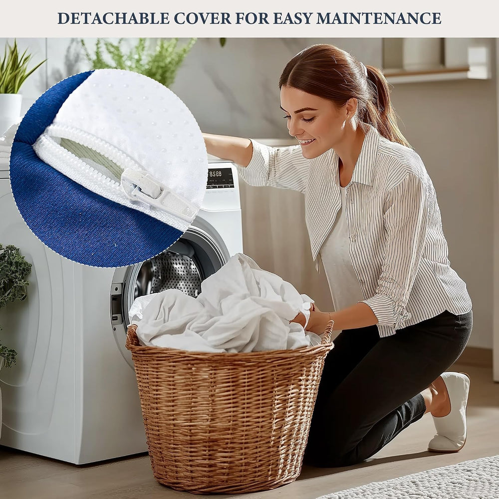6 Inch Tri-Fold Mattress Twin Size, Portable Memory Foam Guest Bed