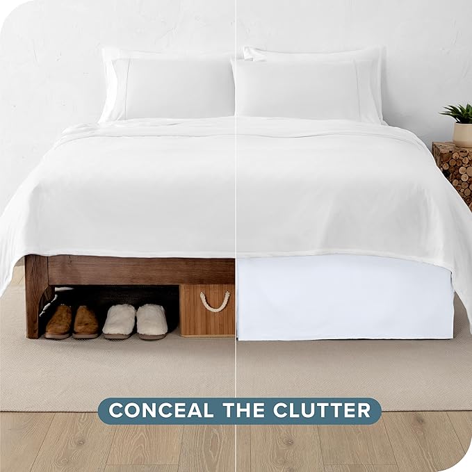 Bare Home Twin XL Bed Skirt - Image 3