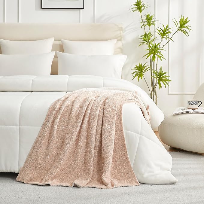 Snuggle Sac Beige Throw Blanket - Image 5