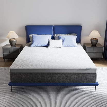 Cooling Mattress Topper Queen Size 2 Inch, Cooling Gel & Bamboo Charcoal Memory - Image 2