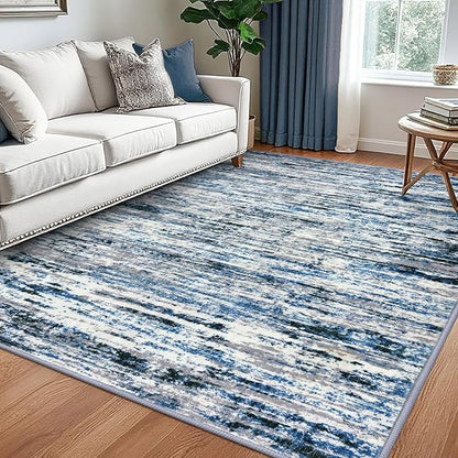 Modern Abstract 5x7 Machine Washable Area Rug Non-Slip Soft Bedroom Living Romm by lansny