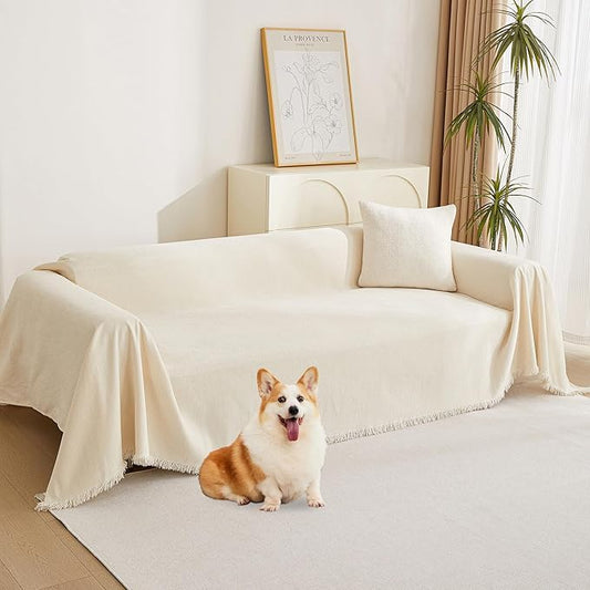 MYSKY HOME Sofa Covers Couch Cover Chenille Sofa Cover Sectional Couch Covers by MYSKYHOME
