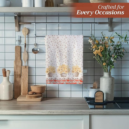 Maison d' Hermine Kitchen Towels Set of 3 100% Cotton 20" x 27.5" Reusable - Image 5