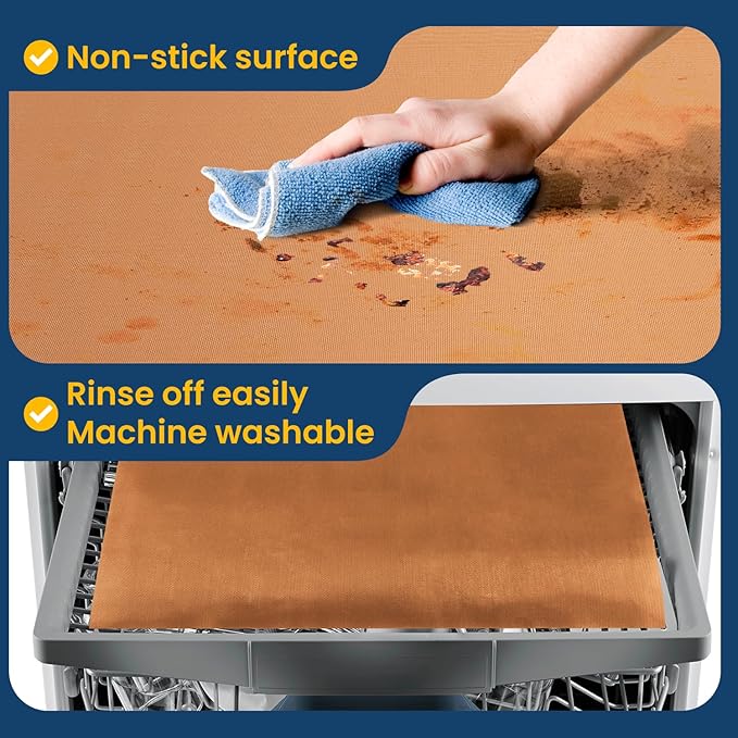 Oven Liners for Bottom of Oven -2Pack Large Heavy Duty Oven Mat, Toaster Gas - Image 7