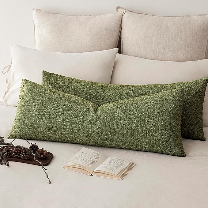 Foindtower Decorative Textured Boucle Throw Pillow Covers Accent Solid Pillow - Image 5