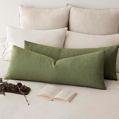 Foindtower Decorative Textured Boucle Throw Pillow Covers Accent Solid Pillow - Image 5