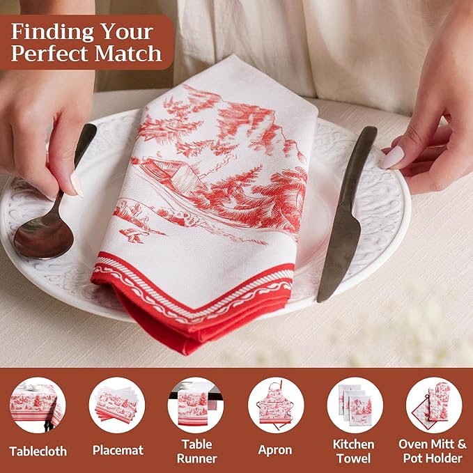 Maison d' Hermine Cloth Napkins Set of 4 100% Cotton - Image 4