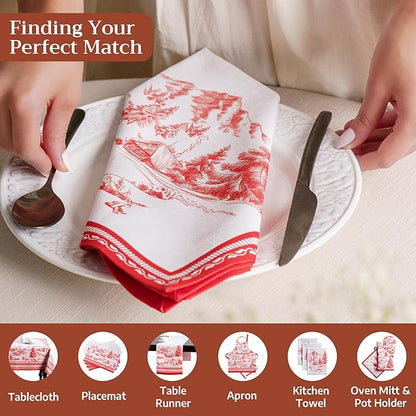 Maison d' Hermine Cloth Napkins Set of 4 100% Cotton - Image 4