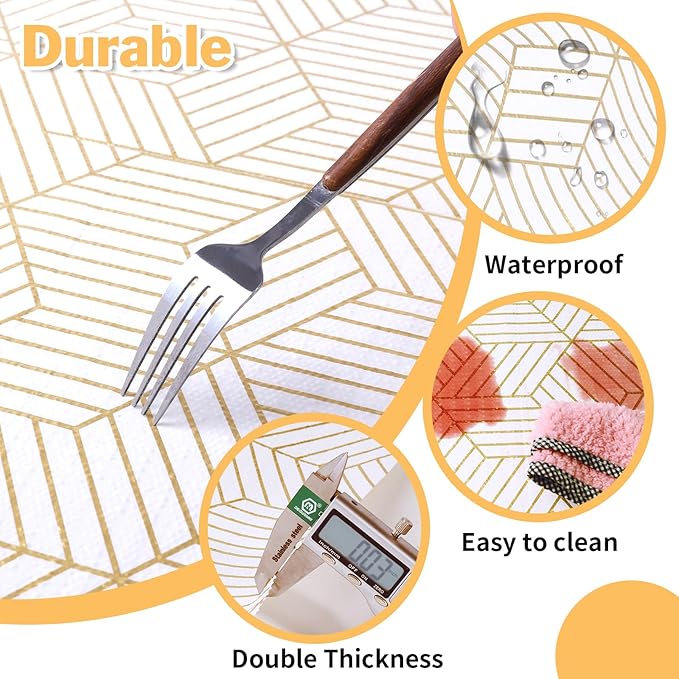 Shelf Liners for Kitchen Cabinets Non Adhesive Shelf Liner Paper Non-Slip - Image 5