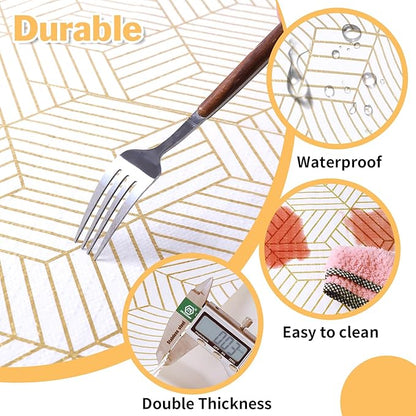Shelf Liners for Kitchen Cabinets Non Adhesive Shelf Liner Paper Non-Slip - Image 5