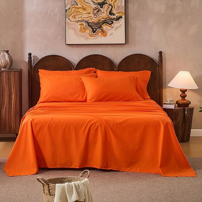 100% Linen Sheets California King Size, Breathable & Durable 4-Piece Bed Flax by overket