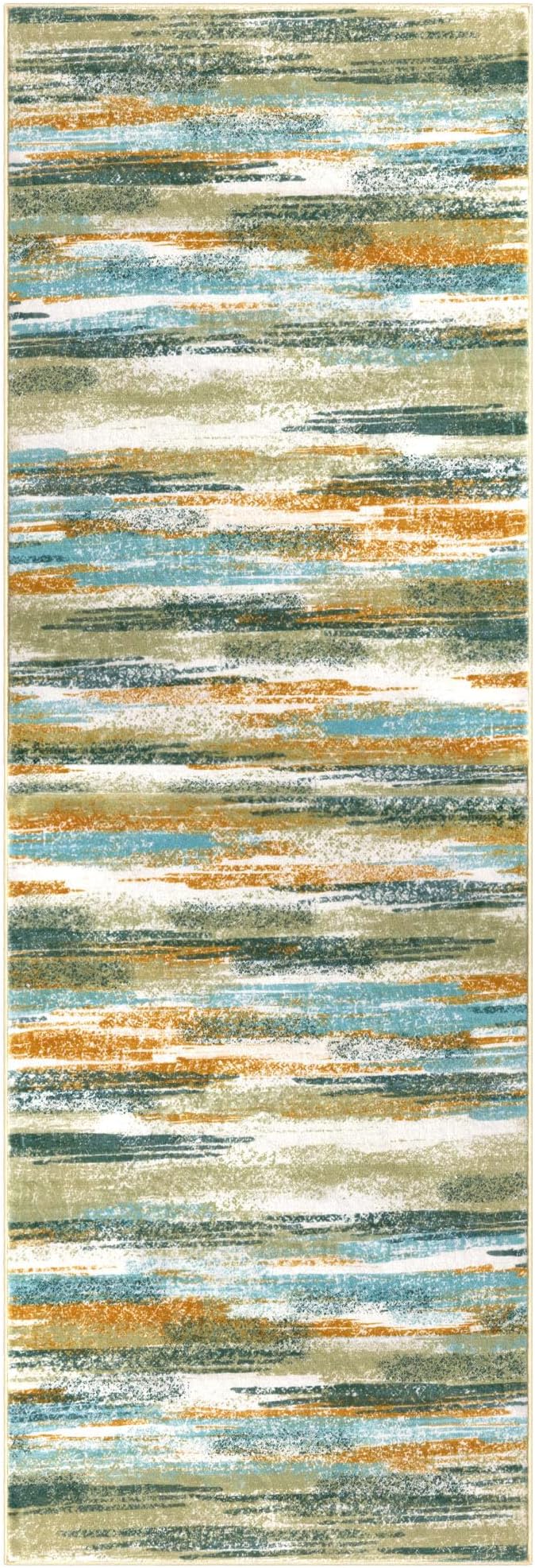 Modern Abstract Runner Rug 2.6x10 - Image 9
