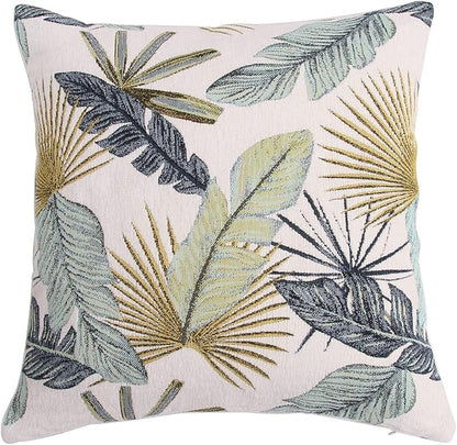 Yeiotsy Pillow Case, Decorative Tropical Leaf Throw Pillow Cover Heavy Fabric by Yeiotsy