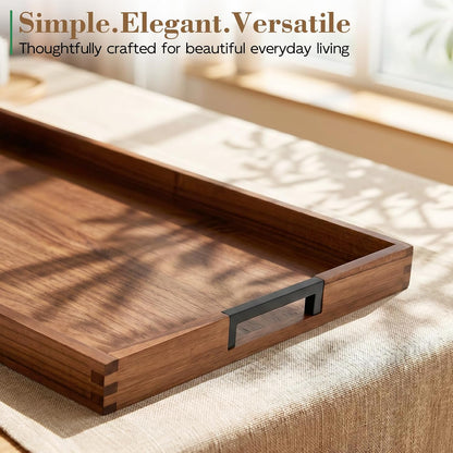 joy&grace large ottoman tray for living room and showing dimensions