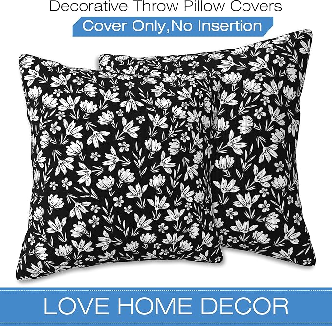 Throw Pillow Cover Case Foggy Forest Pillow Covers 16x16 Inch Set of 2 Soft - Image 3