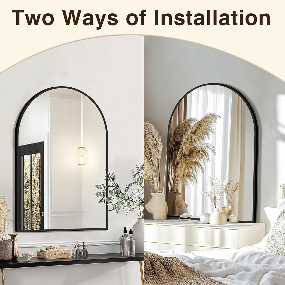 fictor 2 pack 24" x 36" arched bathroom, package contents
