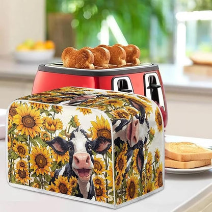 Sunflower Cow Printed Toaster Cover - Image 4