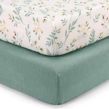 Blissful Diary Muslin Crib Sheets by ForEveryBabysBetterLife