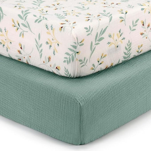 Blissful Diary Muslin Crib Sheets by ForEveryBabysBetterLife