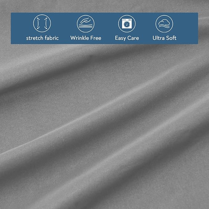 Twin Fitted Sheet Only, Super Soft & Cozy Twin Size Bed Sheets - Image 4