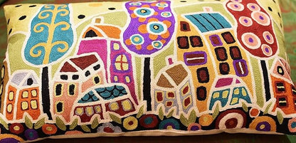 Yellow Plant Floral Pillow Cover Karla Gerard Tree Flower Pillowcase Floral - Image 4