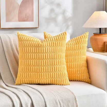 Fancy Homi Set of 4 Spring Boho Decorative Throw Pillow Covers 22x22 Inch - Image 6