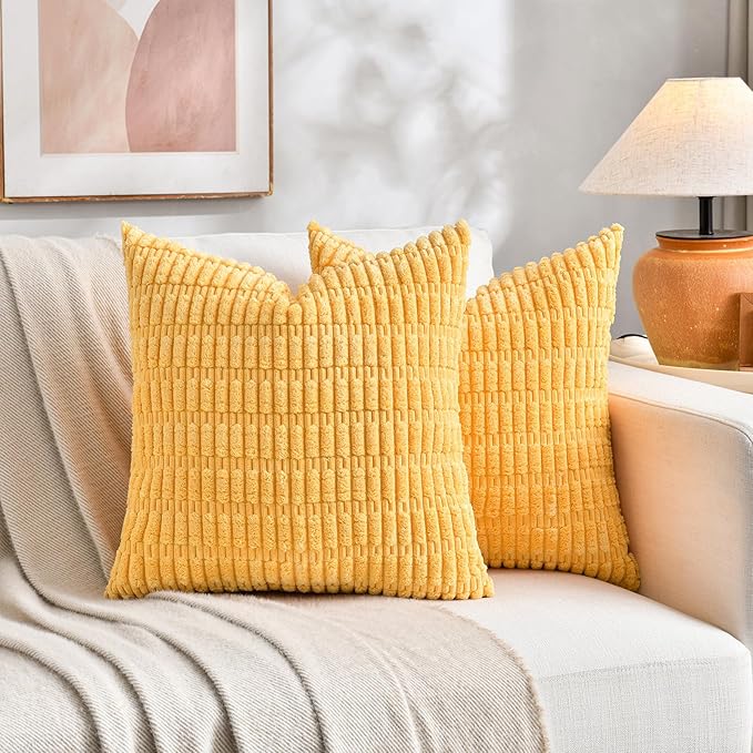 Fancy Homi Set of 4 Spring Boho Decorative Throw Pillow Covers 20x20 Inch - Image 6
