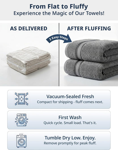 lane linen bath towel set 100% cotton 12, close-up detail