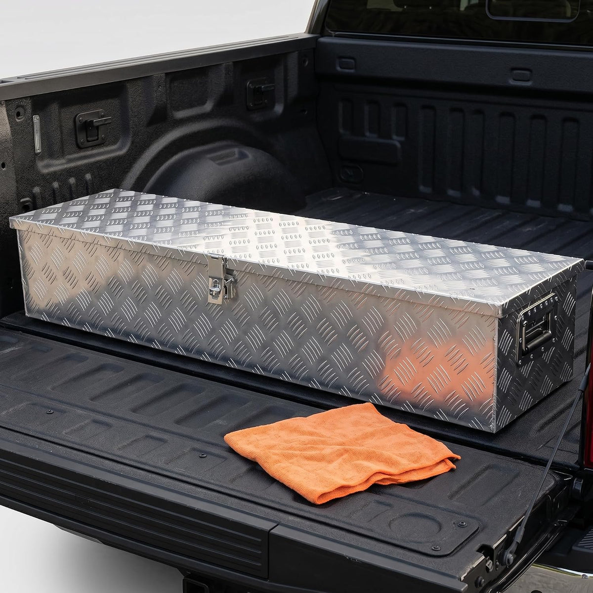 49 inch aluminum truck bed tool box with, package contents
