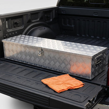 49 inch aluminum truck bed tool box with, package contents