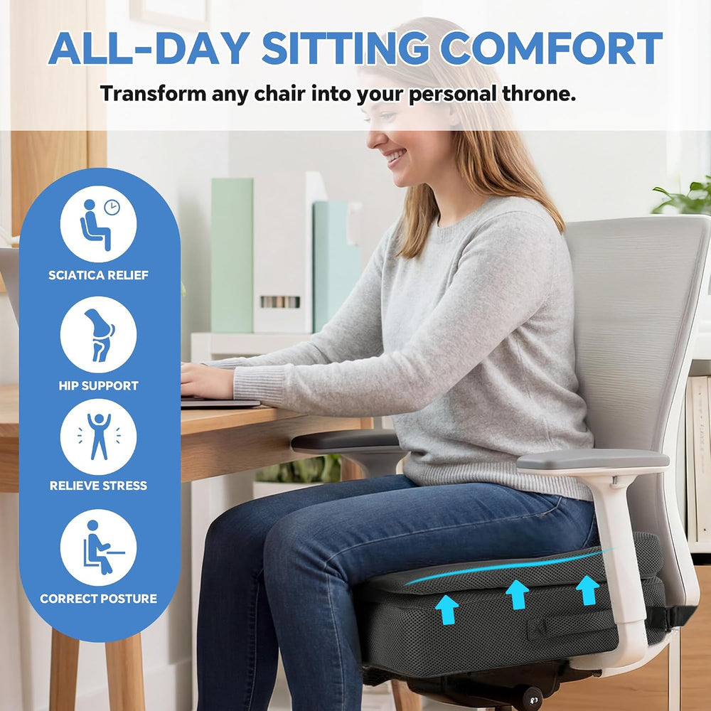 BALAPET Adjustable Thick Seat Cushion to Raise Height, Ergonomic Hip Cushion ...