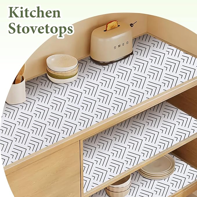 Shelf Liner for Kitchen Cabinets Non Adhesive Drawer Liner Non-Slip Thickened - Image 7