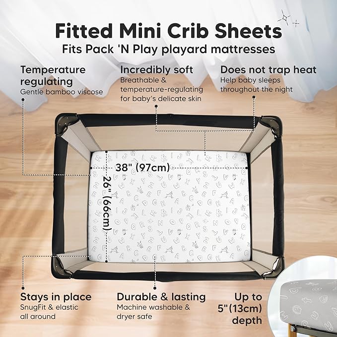 Pack and Play Sheets Fitted - Image 2