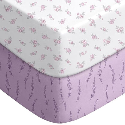 Baby Crib Sheets for Boys Girls Neutral, 2 Pack Crib Mattress Sheet for by Unknown