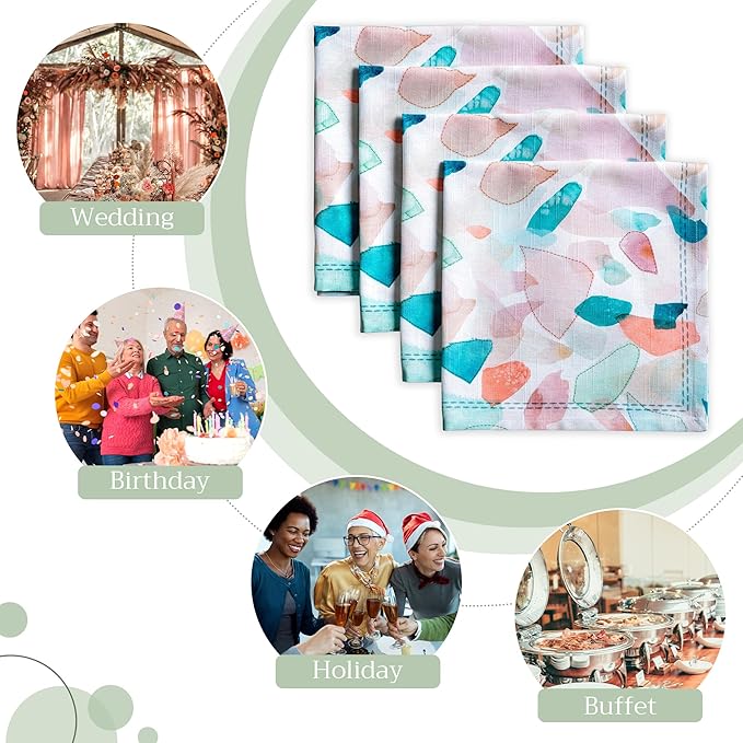 Maison d' Hermine Cloth Napkins Set of 4 100% Cotton Everyday Reusable Square - Image 6