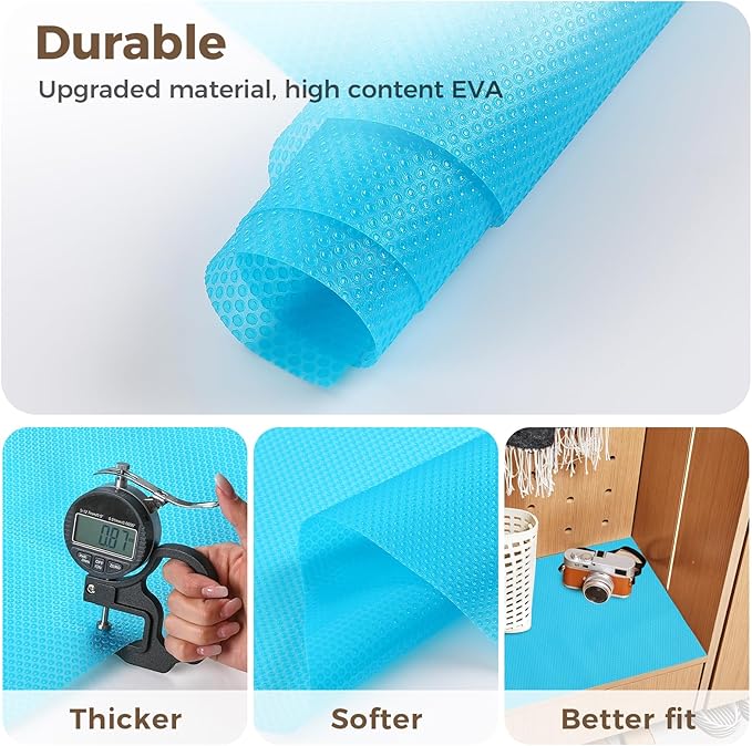 100% EVA Shelf Liner for Kitchen Cabinet, Dresser Pantry Bathroom Refrigerator - Image 6