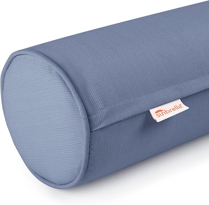 Austin Horn Classics Sunbrella Set of 2 Zippered Neck Bolster Pillow, Made - Image 2