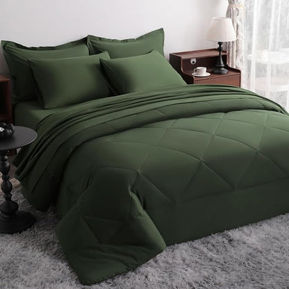 NTBAY Queen Comforter Set with Sheets, 7 Pieces Soft and Breathable Queen by NTBAY