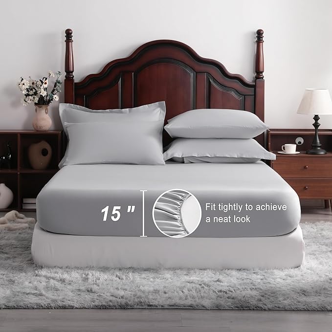 NTBAY King Comforter Set with Sheets, 7 Pieces Soft and Breathable King Bedding - Image 3