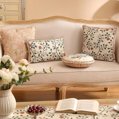 ISAENNE Design Linen Classic Throw Pillow Covers 12"x20", French Farmhouse - Image 6