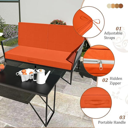 Outdoor Loveseat Cushions, 46x24 Outdoor Chair Cushions - Image 5