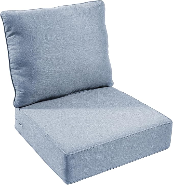 Outdoor Chair Cushion, 6 inch Thick Outdoor Cushions by moosprr