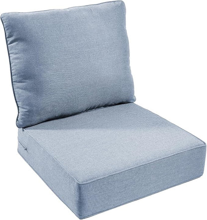 Outdoor Chair Cushion, 6 inch Thick Outdoor Cushions by moosprr