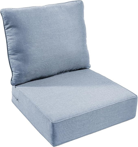 Outdoor Chair Cushion, 6 inch Thick Outdoor Cushions by moosprr